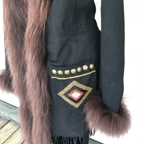 Double D Ranchwear Rainbird Jacket With Real Fur - Picture 2 of 10